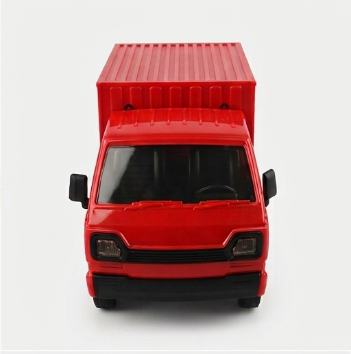 Remote Control Container Cargo Truck Toy - Red Freight Lorry with Rechargeable Battery