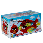 3D Angry Bird Musical Toy for Kids - 360 Rotating Light & Sound Bump and Go Toy