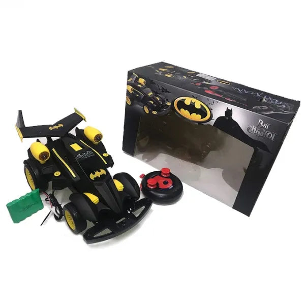 Batman Bat Chariot Remote Control Racing Car - Rechargeable RC Car with LED Lights