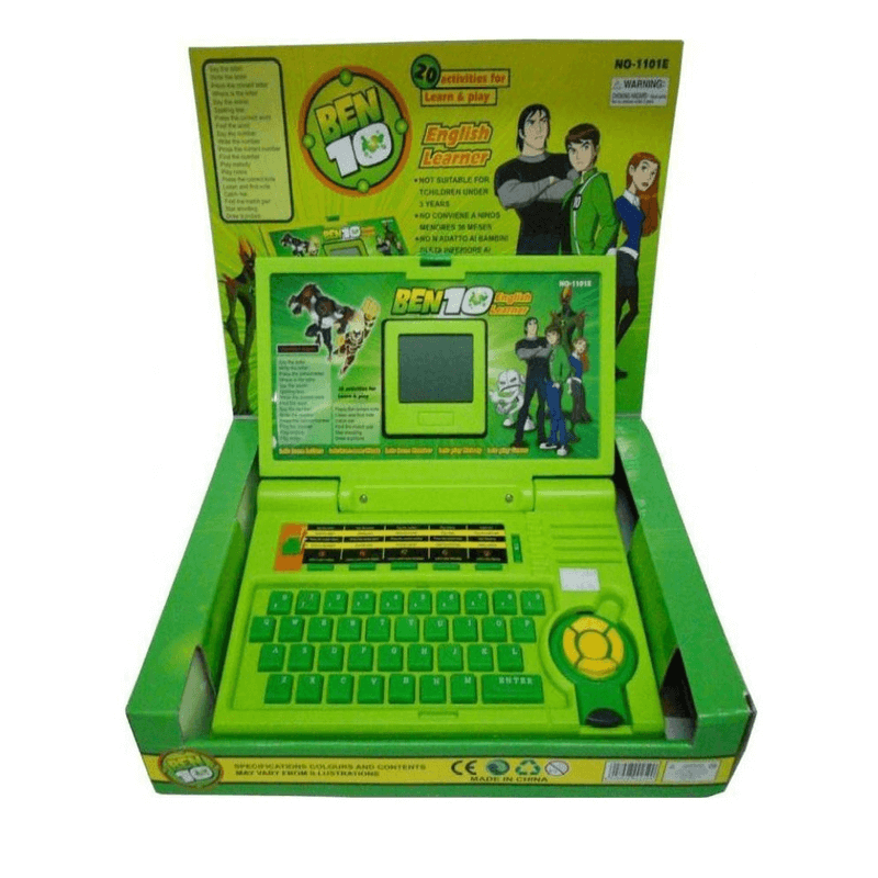 Ben 10 Educational Laptop for Kids - English Learning & Memory Skills Toy