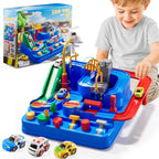 Car Adventure Track Game - City Rescue Race Track Toy Set for Kids