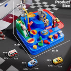 Car Adventure Track Game - City Rescue Race Track Toy Set for Kids