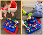 Car Adventure Track Game - City Rescue Race Track Toy Set for Kids