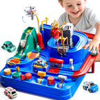 Car Adventure Track Game - City Rescue Race Track Toy Set for Kids
