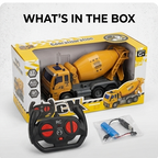 Remote Control Construction Excavator Toy with Smoke Effect & Rechargeable Battery