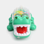 Transparent Gear Crocodile Toy for Kids - Light & Music Bump and Go Toy