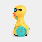 Musical Dancing Duckling Toy with Universal Driving, Flashing Lights & Music for Kids