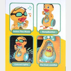 Musical Dancing Duckling Toy with Universal Driving, Flashing Lights & Music for Kids