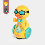 Musical Dancing Duckling Toy with Universal Driving, Flashing Lights & Music for Kids