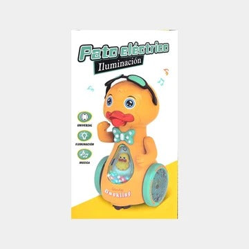 Musical Dancing Duckling Toy with Universal Driving, Flashing Lights & Music for Kids