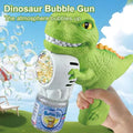 Raptor Dinosaur Automatic Bubble Gun Toy with LED Lights & Solution