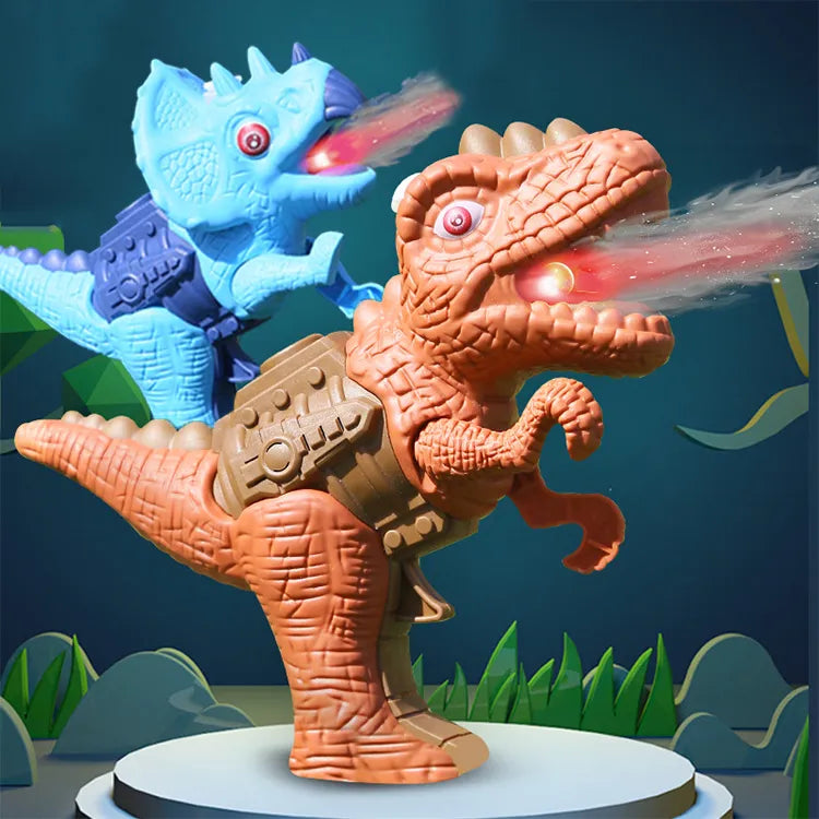 Cool Dinosaur Water & Mist Spray Gun Toy with Light & Sound Effects