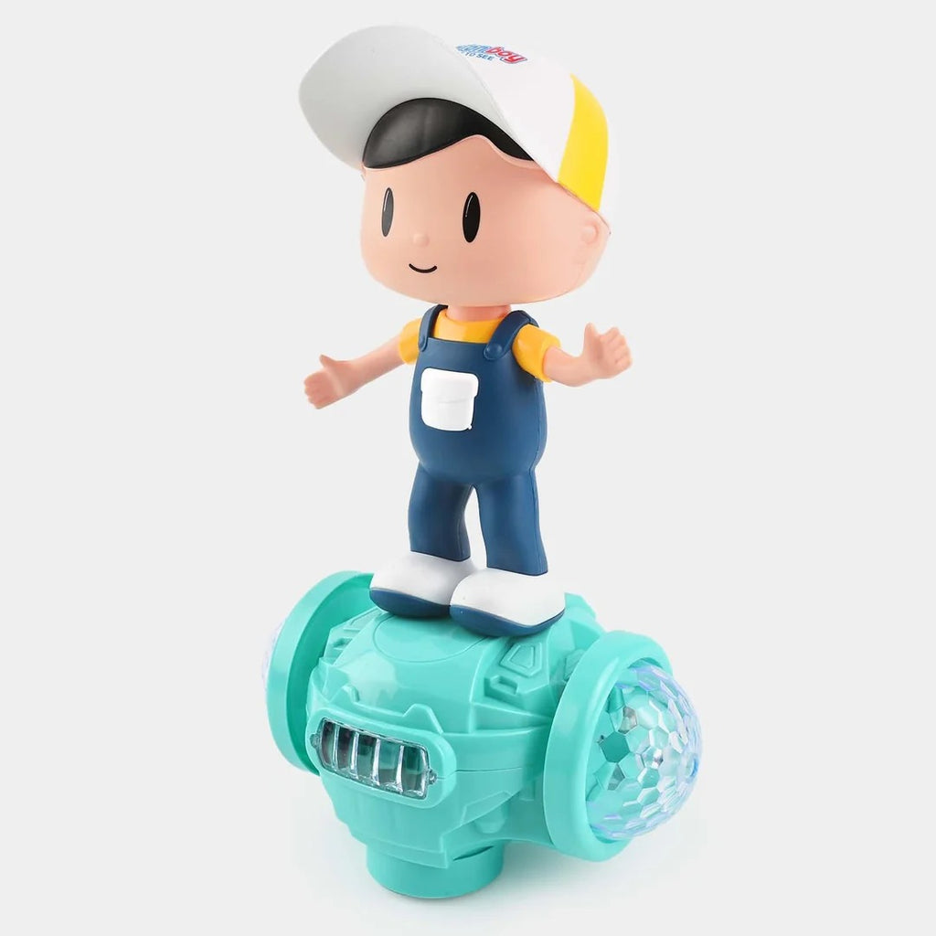 ZX Boy 5D Light & Sound Balanced Vehicle Toy – Bump & Go Electric Dancing Boy with Music for Kids