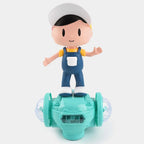 ZX Boy 5D Light & Sound Balanced Vehicle Toy – Bump & Go Electric Dancing Boy with Music for Kids