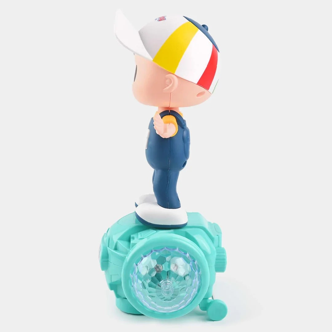ZX Boy 5D Light & Sound Balanced Vehicle Toy – Bump & Go Electric Dancing Boy with Music for Kids