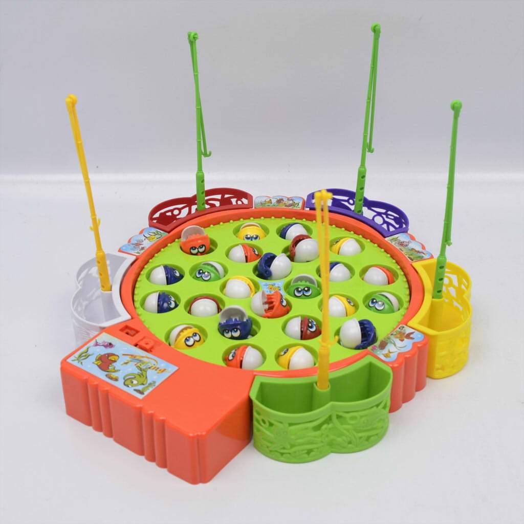 Electric Rotating Musical Fishing Game Toy Set