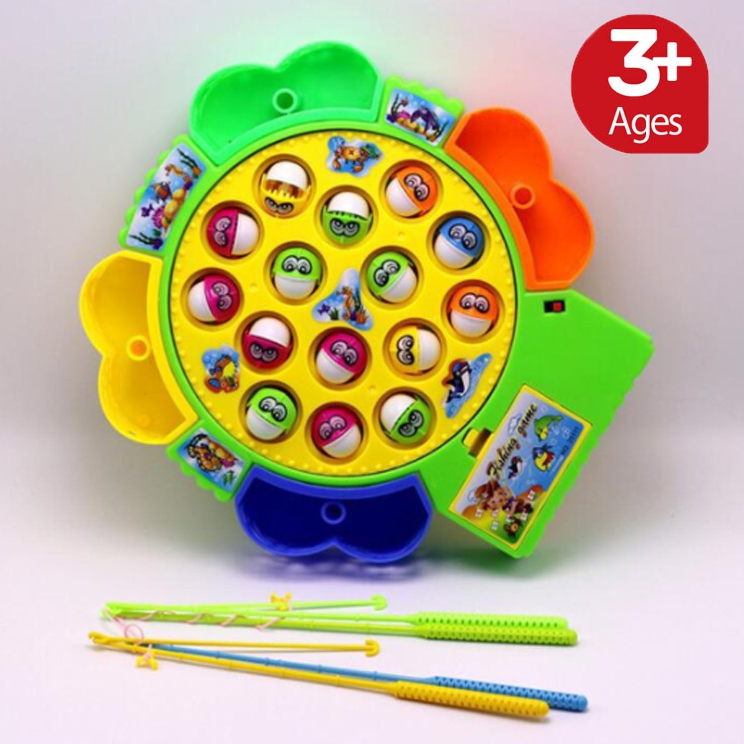 Electric Rotating Musical Fishing Game Toy Set