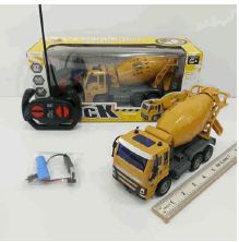 Remote Control Construction Excavator Toy with Smoke Effect & Rechargeable Battery