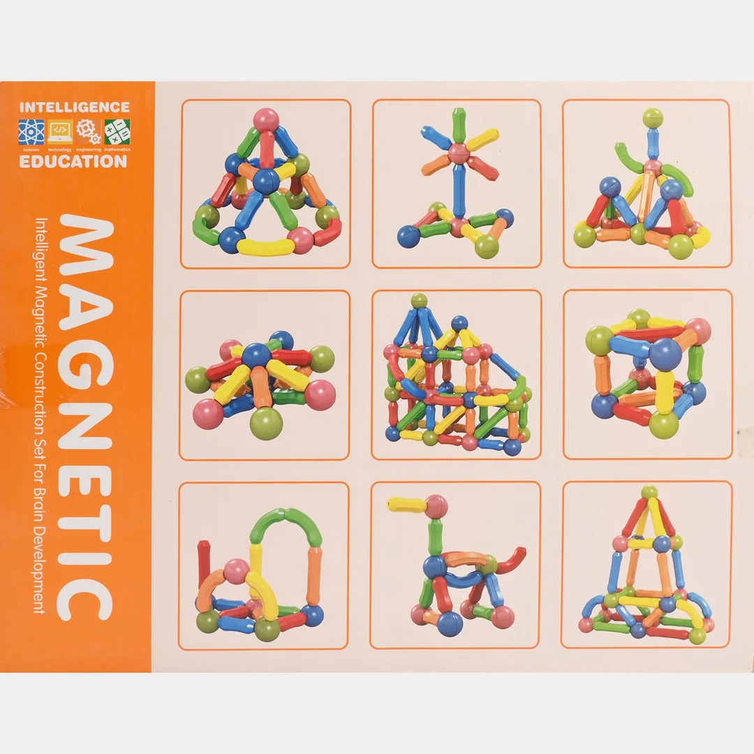 Magnetic Toys Building Blocks - Toddler STEM Sticks & Balls Stacking Toy Set