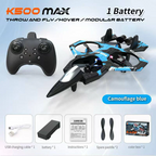 K500 MAX RC Fighter Jet Drone – 2.4GHz Stunt Plane with Altitude Hold & LED Lights