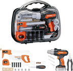 Kids Pretend Play Tool Set - Electric Drill Toy Set with Carrying Box