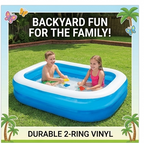 Intex Swim Center Inflatable Family Pool - Portable Outdoor Kids Swimming Pool