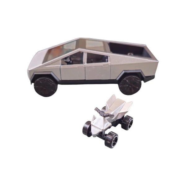 Scale Metal Die-Cast Cybertruck Toy Car