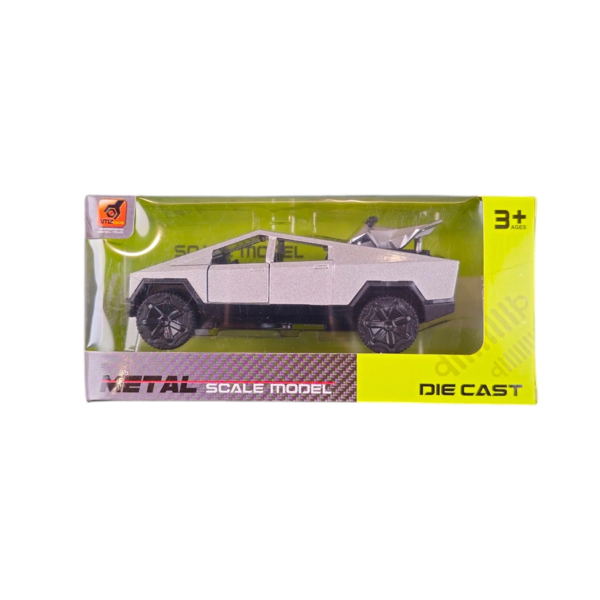 Scale Metal Die-Cast Cybertruck Toy Car