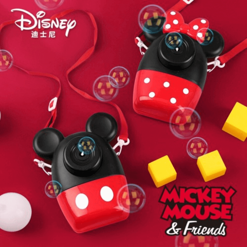 Mickey Mouse Automatic Bubble Machine for Kids – Light & Sound Outdoor Bubble Blower
