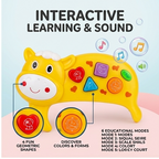 Musical Piano Cow Electronic Learning Toy - Interactive Educational Keyboard for Toddlers