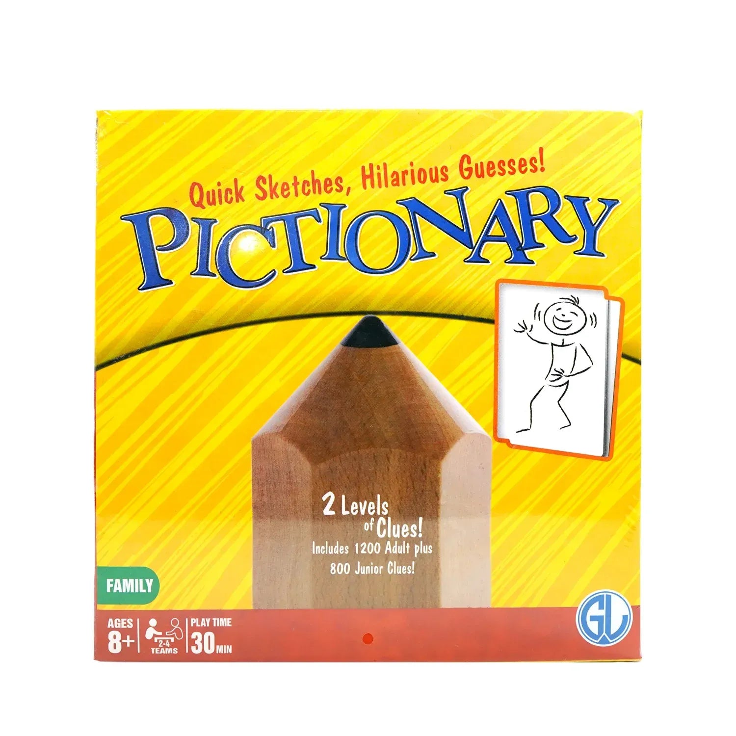Pictionary Quick Sketches Hilarious Guesses Board Game for Kids & Adults