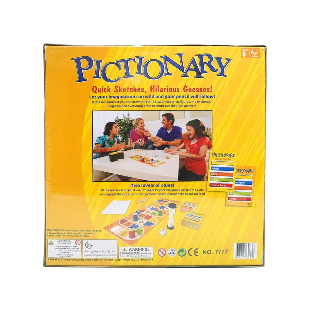 Pictionary Quick Sketches Hilarious Guesses Board Game for Kids & Adults