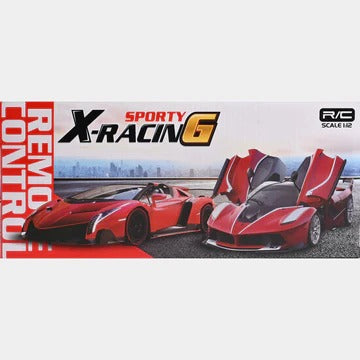 Remote Control Car with Opening Doors - Rechargeable RC Racing Sports Car