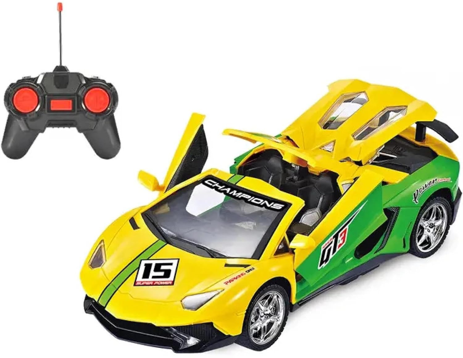 1:18 Scale High Speed RC Racing Supercar - Rechargeable Remote Control Car