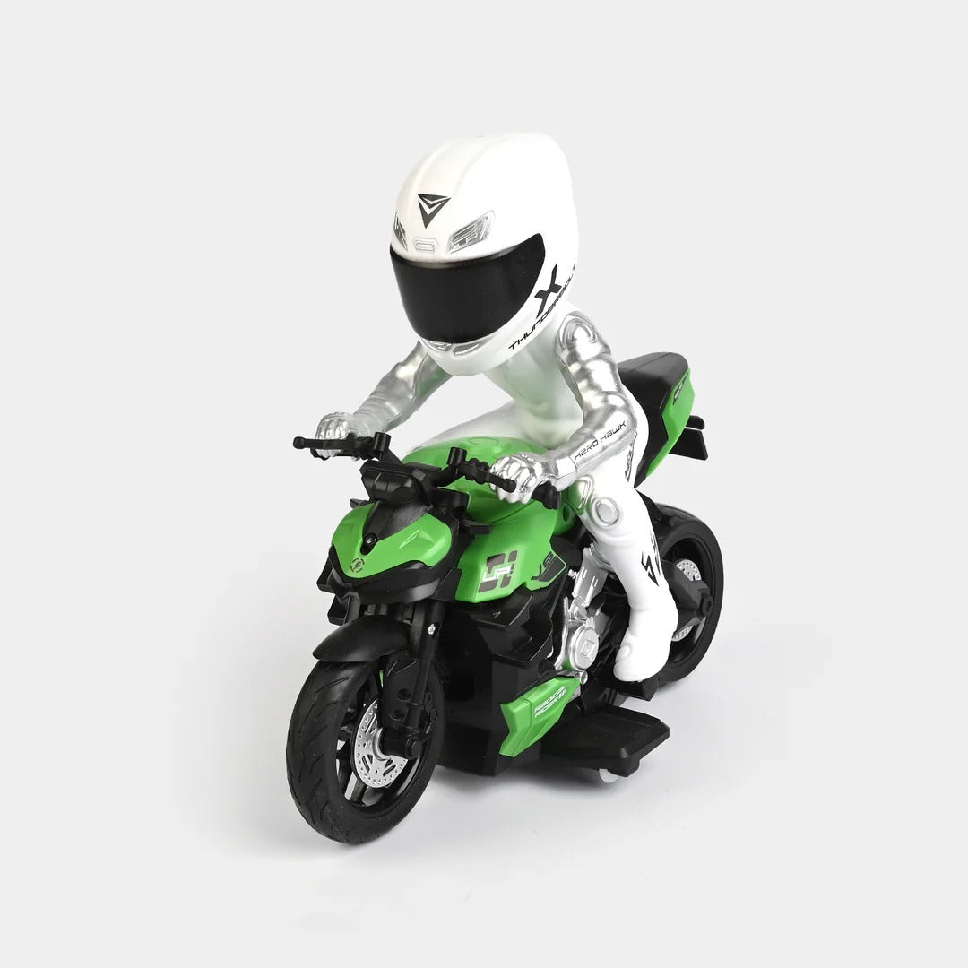 2.4GHz Remote Control Stunt Racing Motorbike with Rider Figure