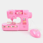Kids Electric Sewing Machine Toy with Light & Music - Working Fashion Craft Kit