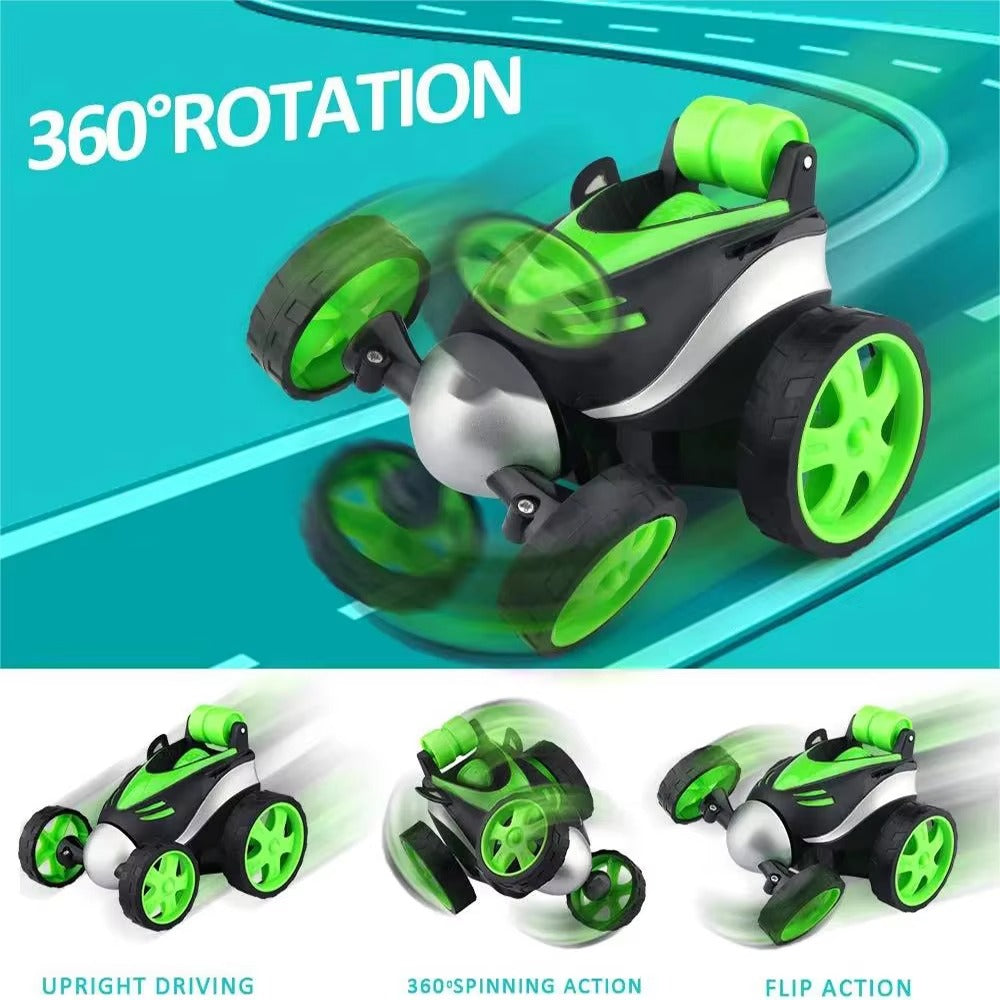 360 Rotating RC Stunt Car - Rechargeable Remote Control Tumbling Stunt Car