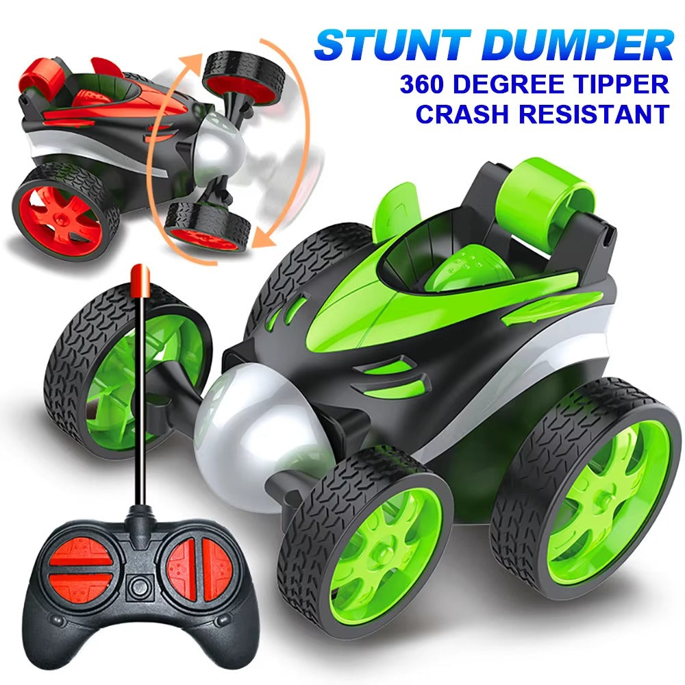 360 Rotating RC Stunt Car - Rechargeable Remote Control Tumbling Stunt Car