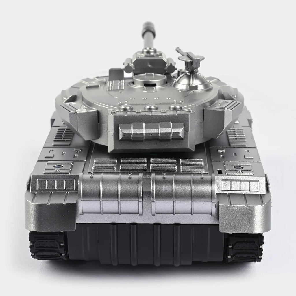 Deluxe Remote Control Battle Tank Toy with Sound, Lights & Rotating Turret