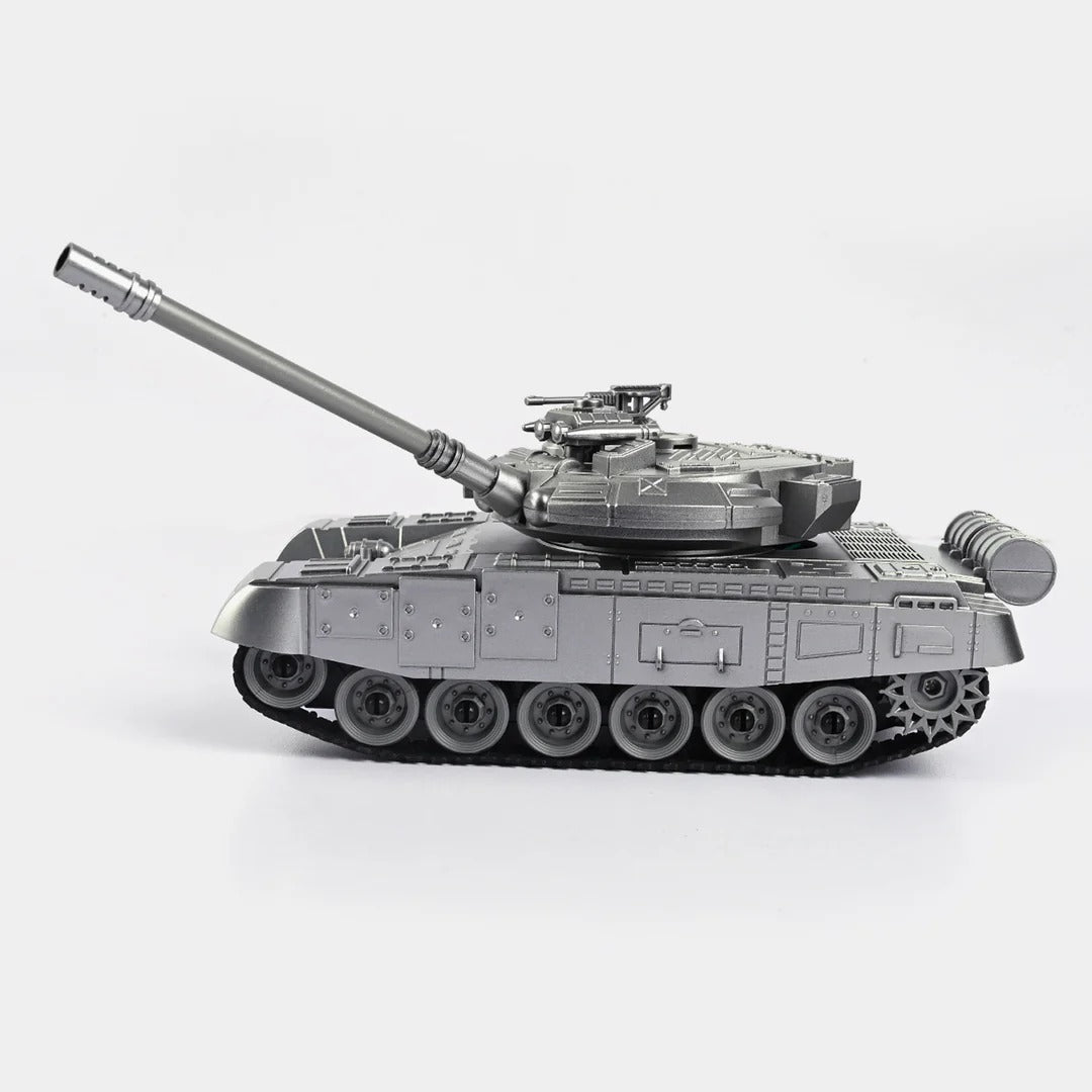 Deluxe Remote Control Battle Tank Toy with Sound, Lights & Rotating Turret