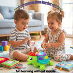 Blow Ball Turtle Toy for Kids - Musical Crawling Turtle with Lights & Sound