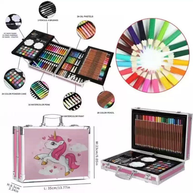 145-Piece Deluxe Metal Case Art & Painting Set